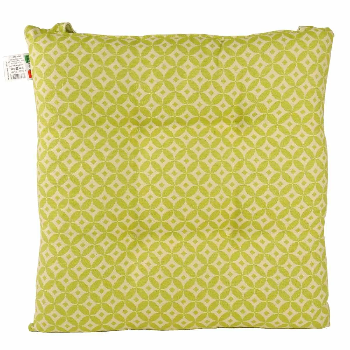 Cuscino Sedia Morbidone Optic Verde cm.41x41x7