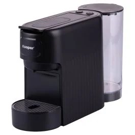 Macchina caffè espresso a cialde nera, 1350W, Kooper