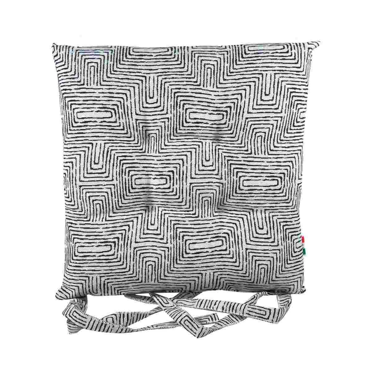 Cuscino Sedia Morbidone Inca Nero cm.40x40