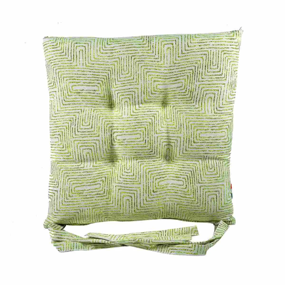 Cuscino Sedia Morbidone Inca Verde cm.40x40