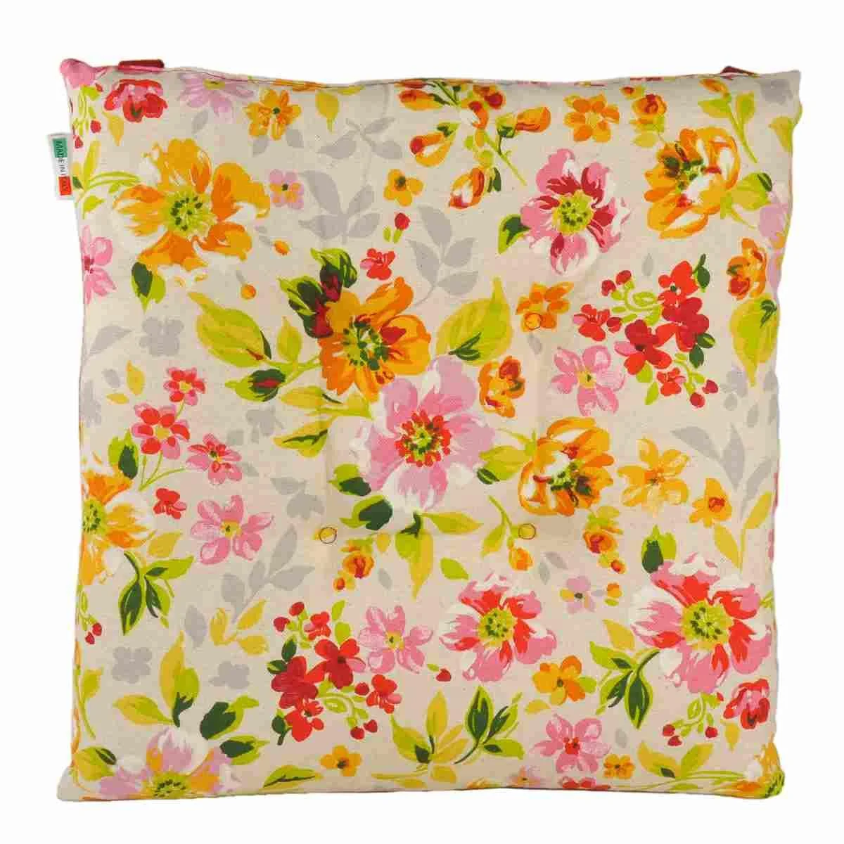 Cuscino Sedia Morbidone Cotton Primavera cm.41x41