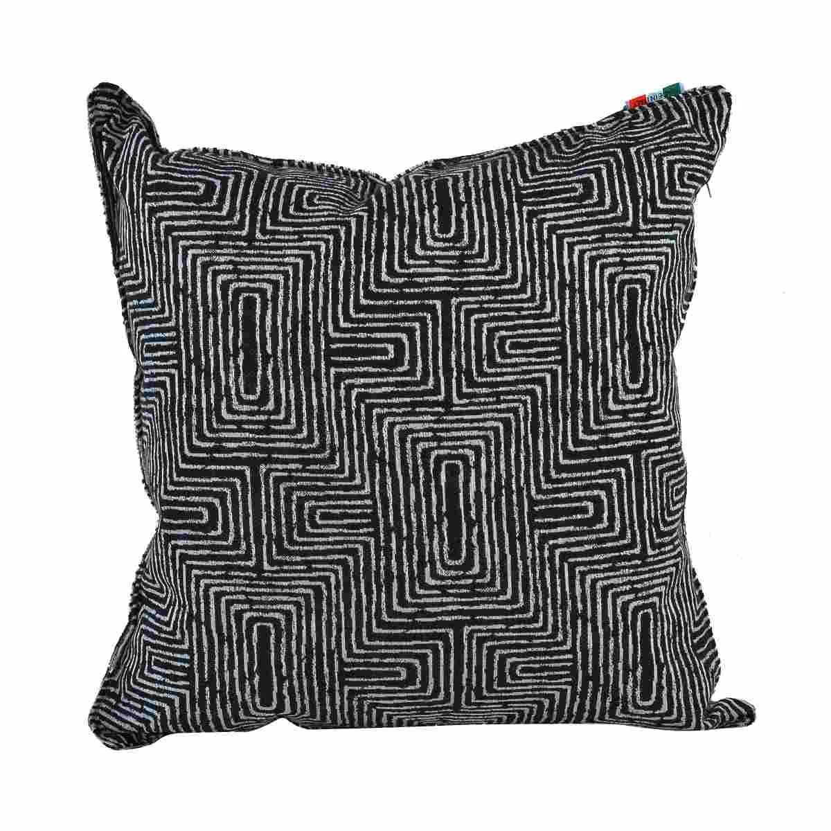 Cuscino Arredo Inca Nero cm.40x40x20