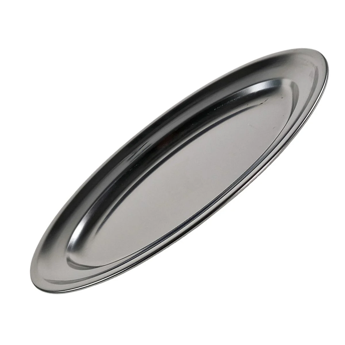 Vassoio Inox Inox Ovale 40x28xH1