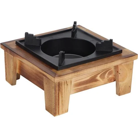 Barbecue in stile giapponese, mini barbecue quadrato portatile, fornello a carbone con base in legno, fornello per barbecue, utensili da cucina, fornello da picnic per esterni