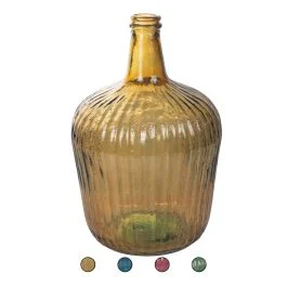 Vaso arredo in vetro riciclato h. 39 cm, Spanish Sibilla