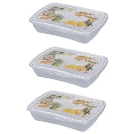 Set 3 contenitori salvafreschezza 1 l