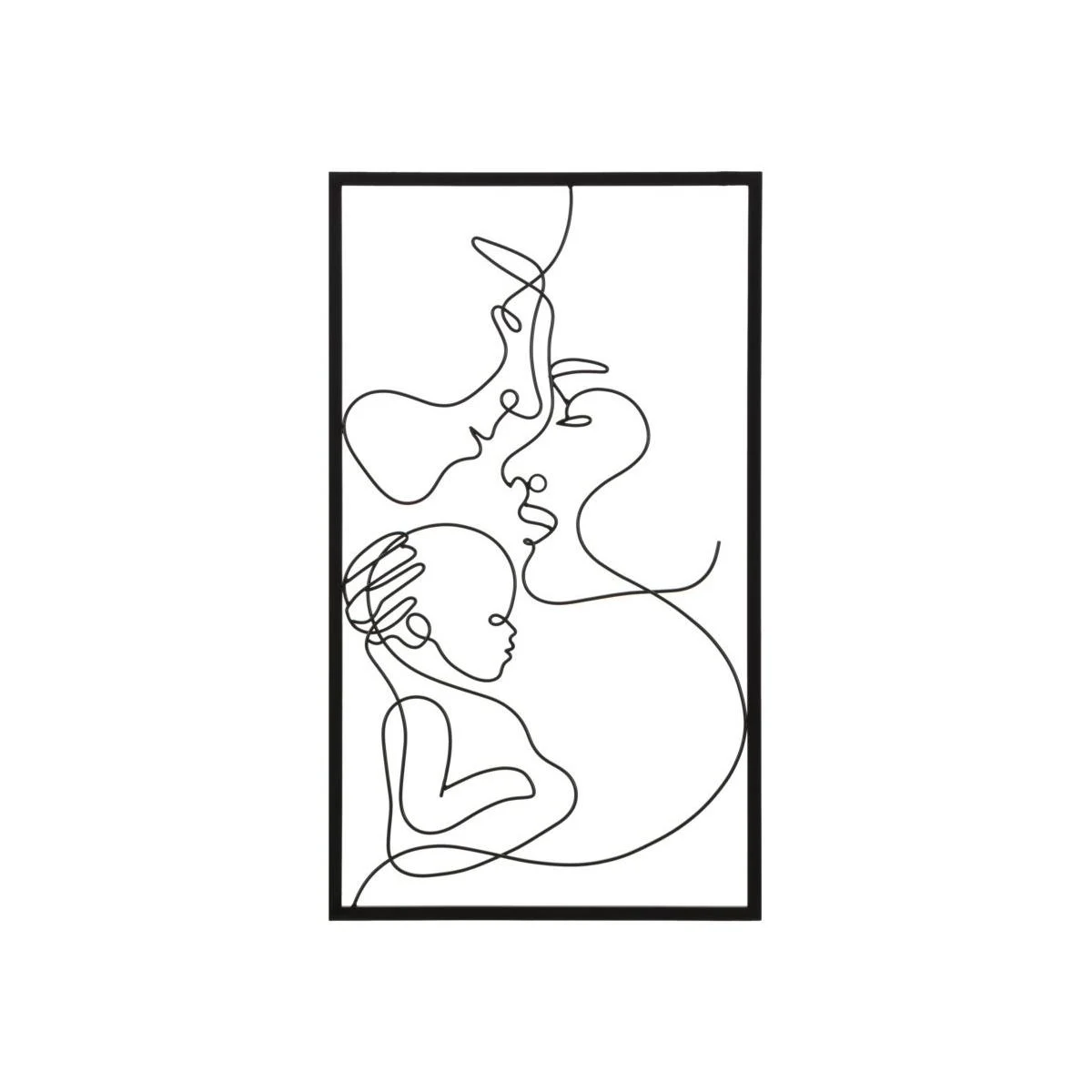 Quadro Pannello Da Muro Family cm.40x1,3x70