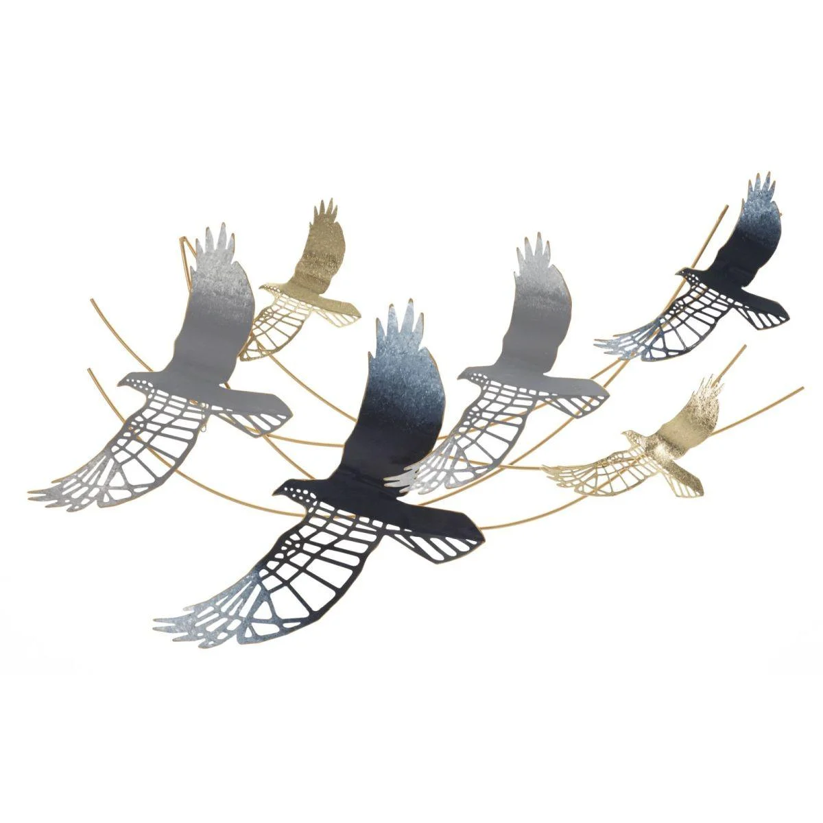 Quadro Pannello In Ferro Bird cm.90,8x6,4x50,8