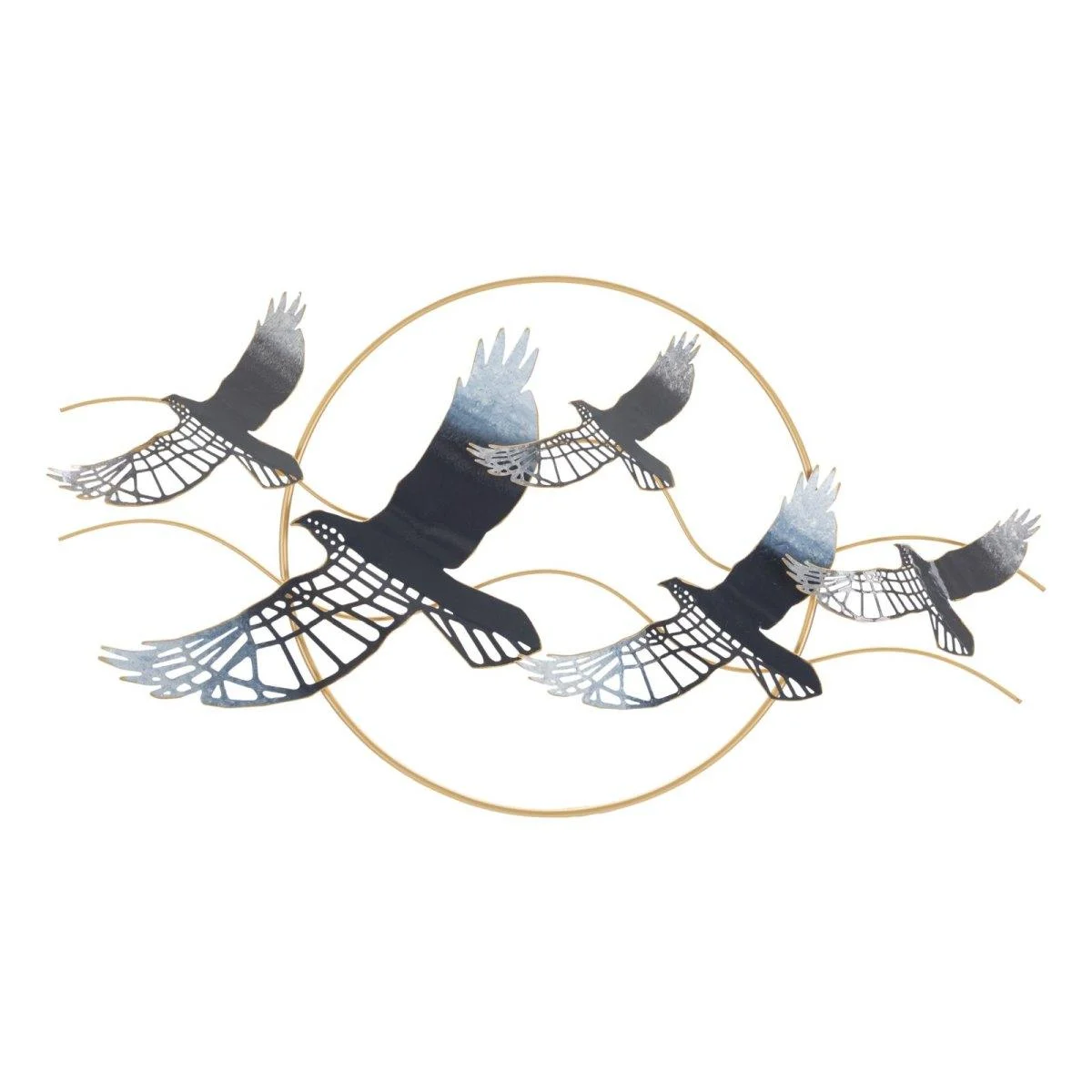 Quadro Pannello In Ferro Bird cm.91x7x50