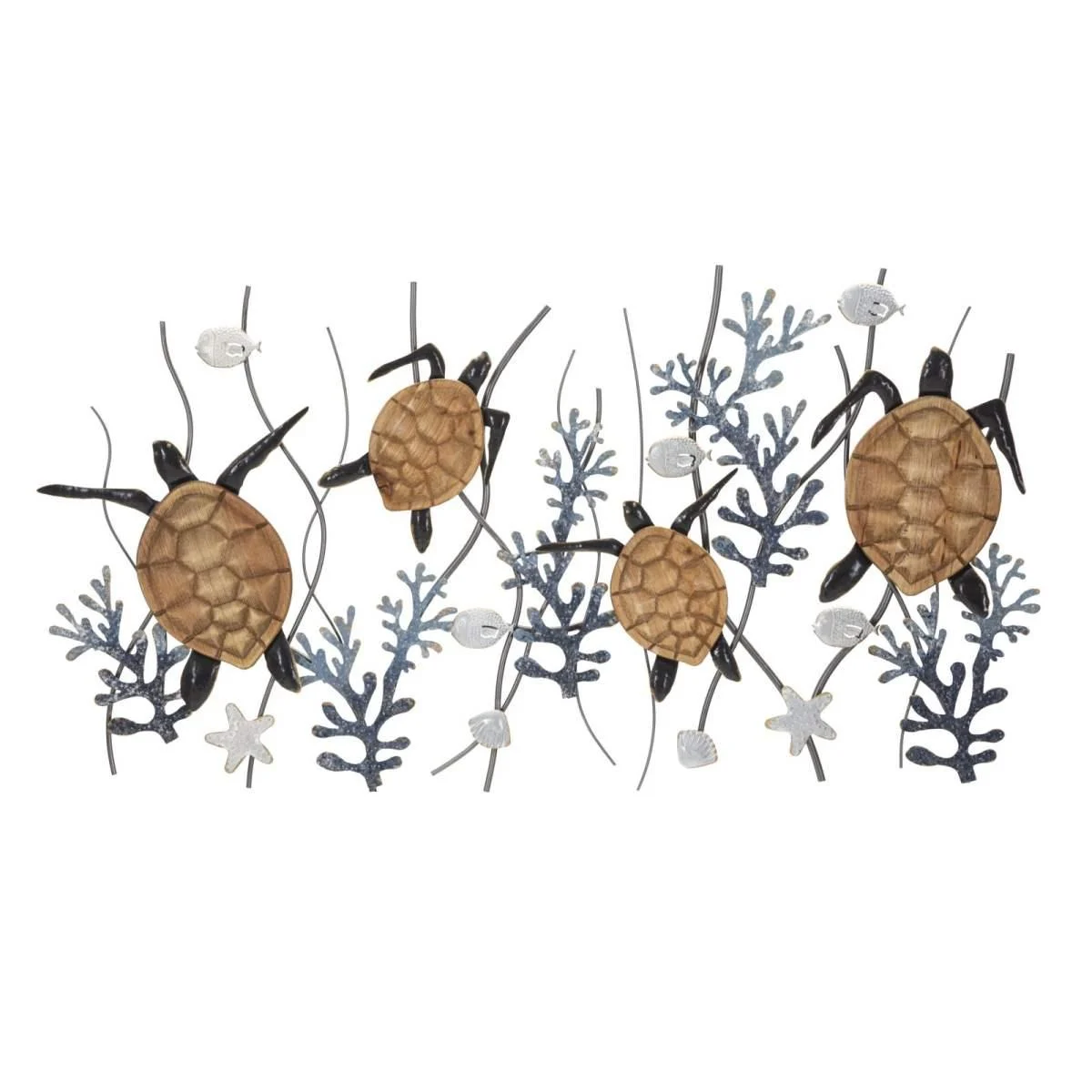 Quadro Pannello In Ferro Turtle cm.132,7x5,7x69,9