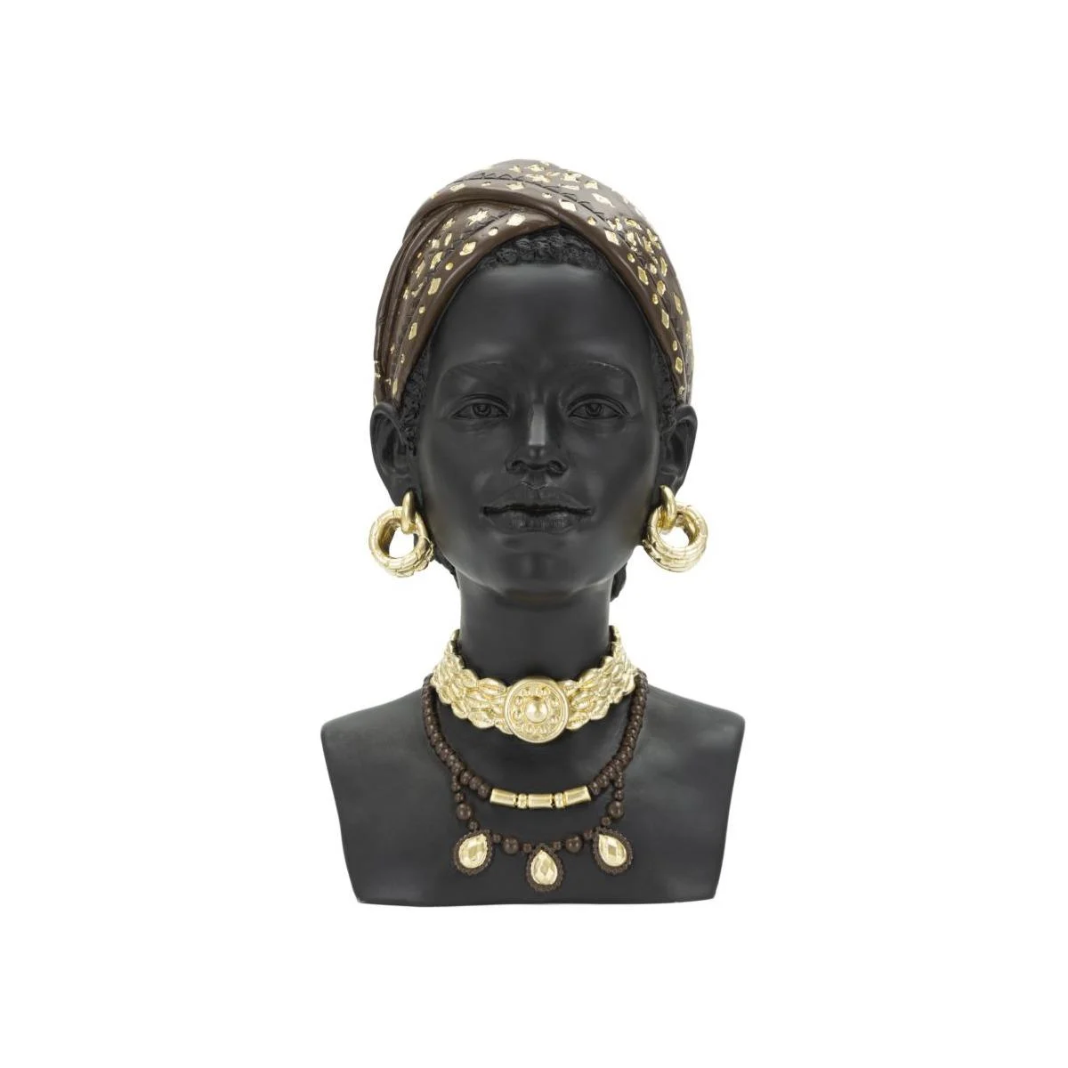 Scultura Donna Masai cm.19x18,5x30
