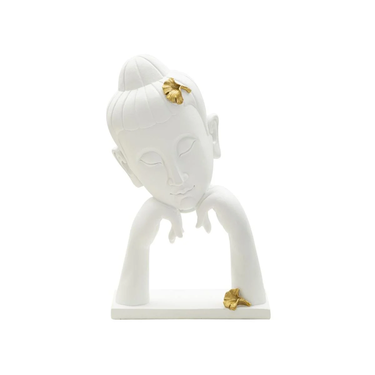 Scultura Testa Buddha Mod.B cm.21,5x13x36
