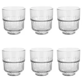 Set 6 bicchieri impilabili 340 ml, Vertical Sibilla