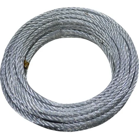 6691078_1.webp FUNE CAVO ACCIAIO 3 MM --10 MT-- 300 KG CARICO ROTTURA - ZINCATO