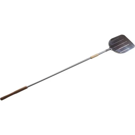 PALA QUADRATA RINFORZATA PER PIZZA/ FORNO A LEGNAIN ALLUMINIO - 320X340mm