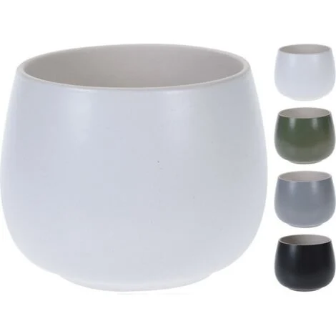VASO CERAMICA 10X8CM IN 4 COLORI
