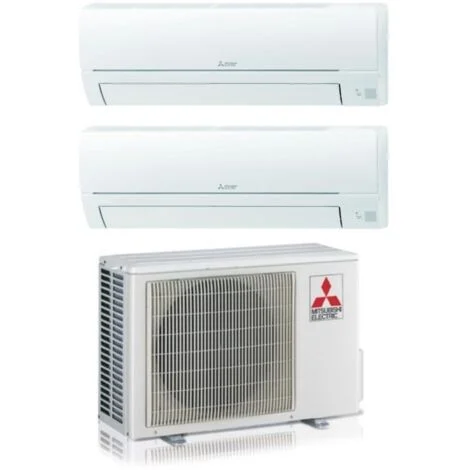 Condizionatore Dual Split Mitsubishi Electric Smart Hr 9+12 con MXZ-2HA50VF R-32 Wi-Fi Optional