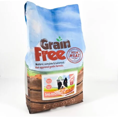 CROCCHETTE PERAGA GRAIN FREE PER CANE ADULTO 12KG SALMONE