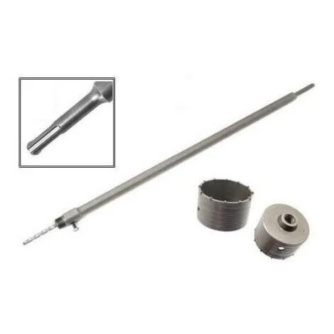 FRESA A TAZZA MM 120 CAROTATRICE CON ASTA SDS PLUS 350 MM CEMENTO MURO MATTONI