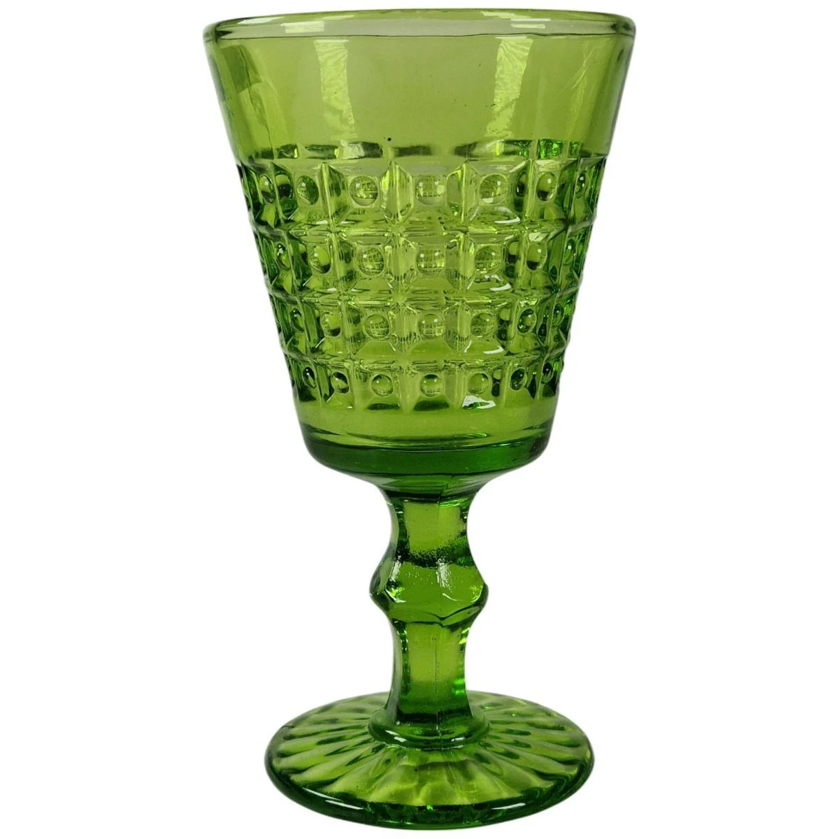 Bicchiere Vetro Singolo Calice Windsor Verde ml.240
