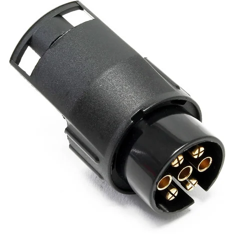 Wiltec Adattatore per spina da rimorchio 7/13 poli per 12 V Per luci freno, frecce e luce targa