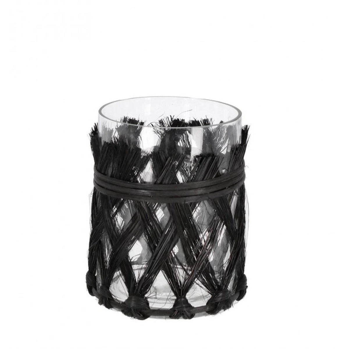Vaso Vetro Zhob Nero cm.14