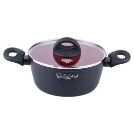 Casseruola con coperchio 20 cm, rivestimento in ceramica, induzione, Canyon SìChef