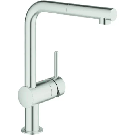 Minta Miscelatore monocomando per lavello con doccetta SuperSteel (32168DC0)