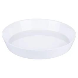 Piatto fondo in vetro opalino 21,5 cm, bianco