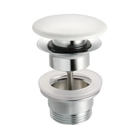 Piletta Click Clack Tonda con Troppo Pieno per Lavabo e Bidet con