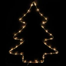 Insegna luminosa Albero a batteria, bianco caldo, Santa's House