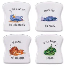 Piattino toast in porcellana, Lazy