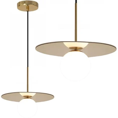 LAMPADA A SOSPENSIONE APP939-1CP ORO 10CM TONDO 1-PUNTI LUCE G9 18X18X27-100CM REGOLABILE