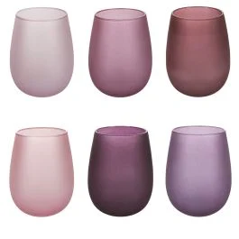 Set 6 bicchieri acqua 600 ml frosted, Happy Hour Provence