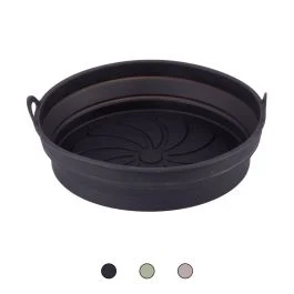 Cestello tondo pieghevole per friggitrice ad aria in silicone 20x5 cm, SìChef