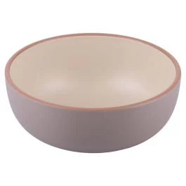 Ciotola in plastica finitura matt, beige, Sibilla
