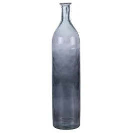 Vaso arredo fumè in vetro riciclato h. 54 cm, Florencia Sibilla