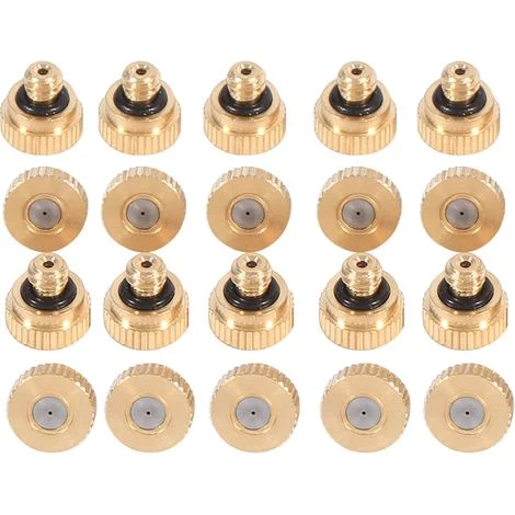 Lotto di 20 ugelli nebulizzatori in ottone da 0,4 mm – 10/24 UNC – per sistema di raffreddamento da giardino