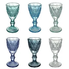 Set 6 liquorini in vetro 45 ml, Prisma Ocean