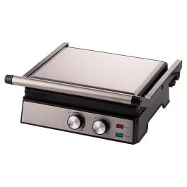Bistecchiera elettrica doppia griglia 2000W, apertura a 180°, Kooper