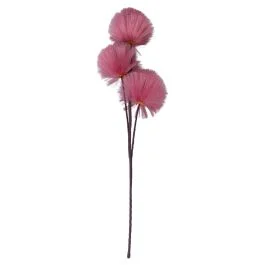 Ramo decorativo artificiale con soffioni h. 80 cm, rosa antico, Sibilla