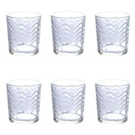 Set 6 bicchieri 270 ml in vetro, Light Wave