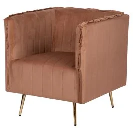 Poltrona vintage, cammello, Sibilla