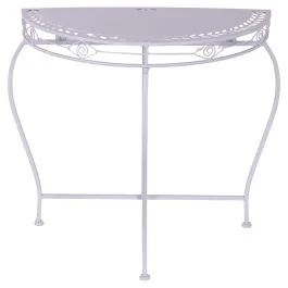 Tavolo pieghevole da parete in ferro 73x37x74 cm, bianco, Esté