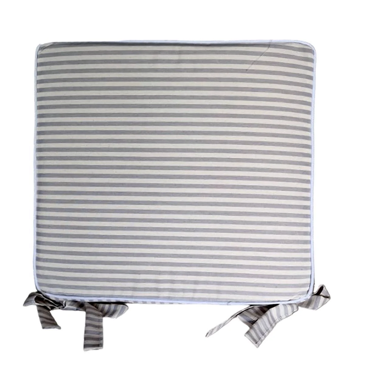 Cuscino Sedia Fianchetto Teflon Rayur Righe Azzurre cm.40x39