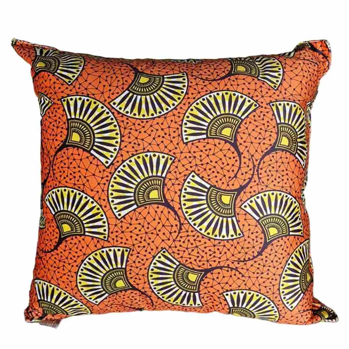 Cuscino Arredo Velour Arancio cm.55x55x23