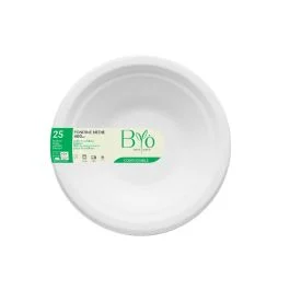 25 piatti fondi bio 18 cm