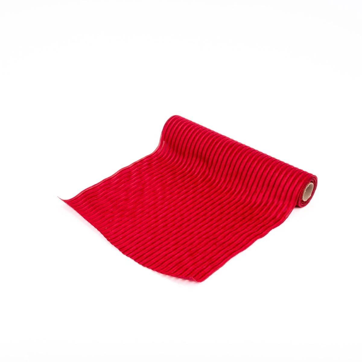 Runner cm.28x270 Plissettato Rosso