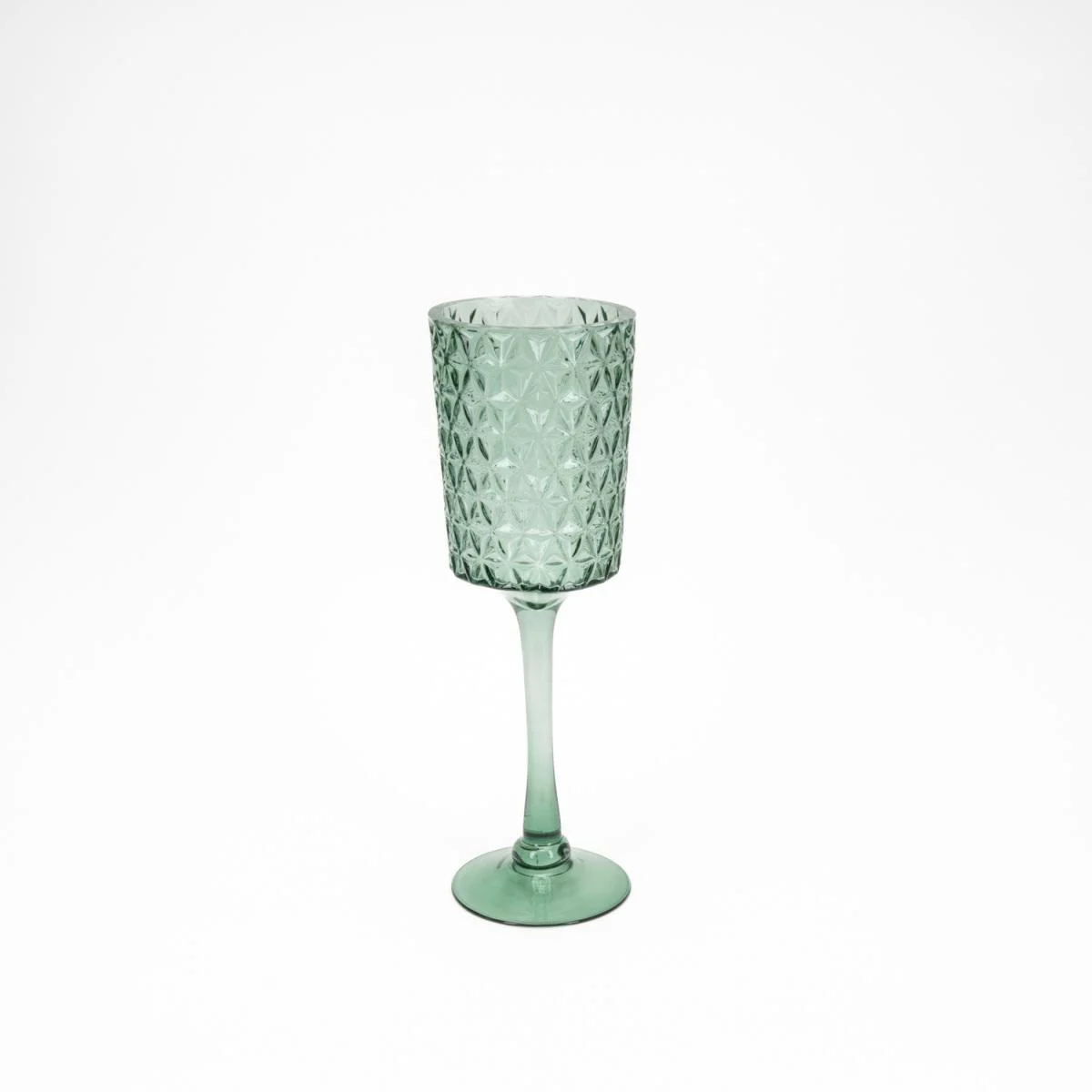 Vaso Vetro Calice Verde Rainbow cm.40