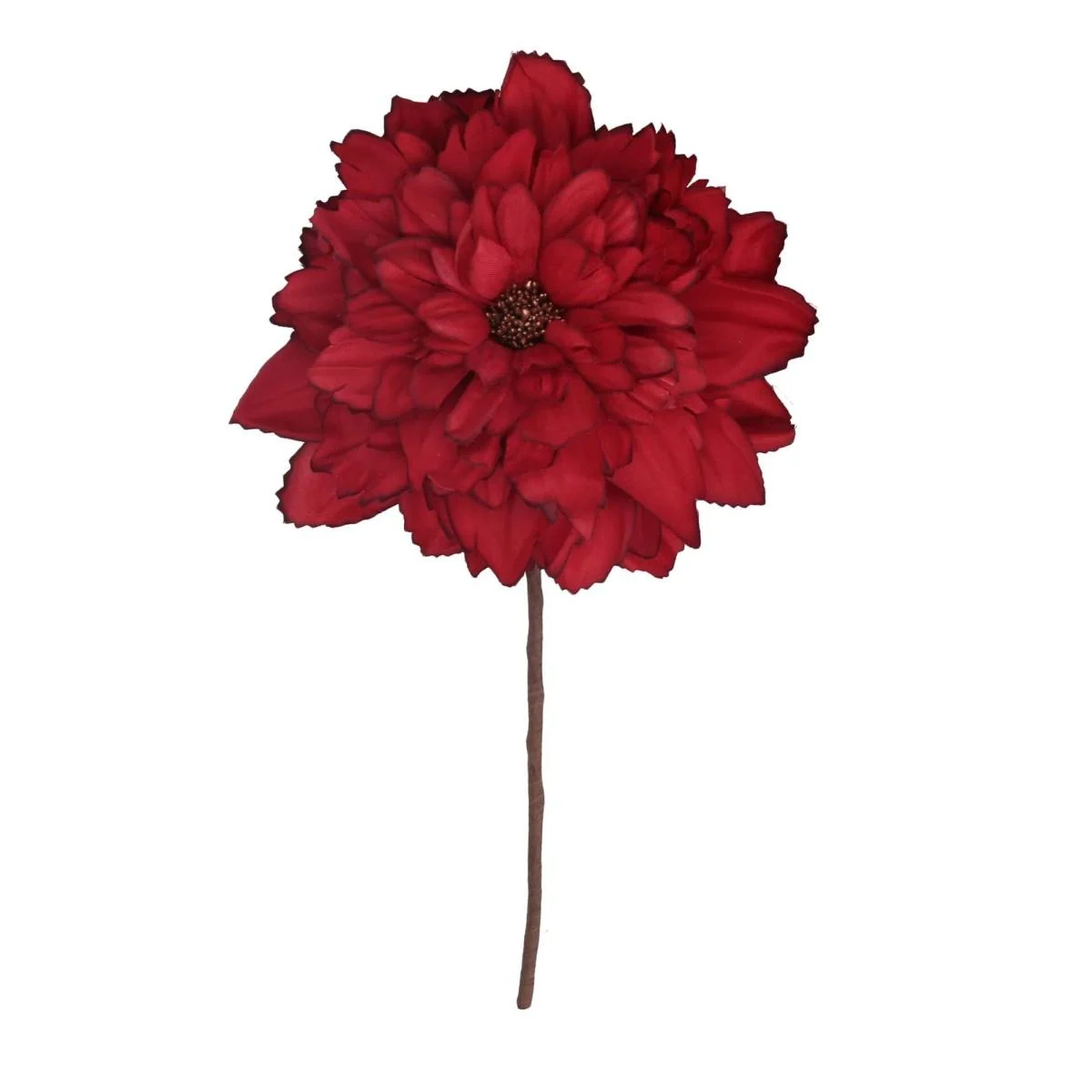 Fiore in Tessuto Rosso cm.16x11